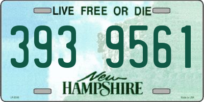 NH license plate 3939561