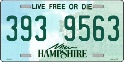 NH license plate 3939563