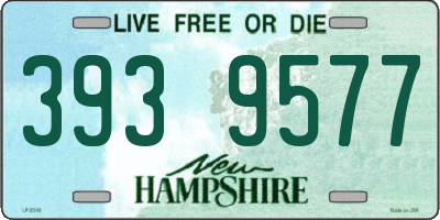 NH license plate 3939577