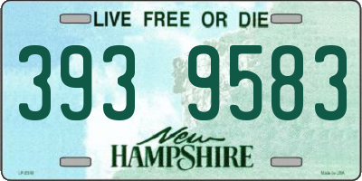 NH license plate 3939583