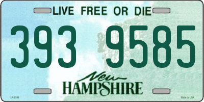 NH license plate 3939585