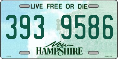 NH license plate 3939586