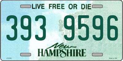 NH license plate 3939596