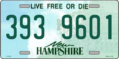 NH license plate 3939601