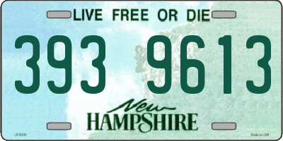 NH license plate 3939613