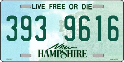 NH license plate 3939616