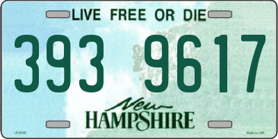 NH license plate 3939617