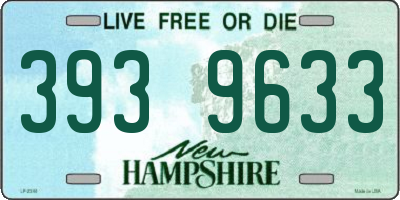 NH license plate 3939633