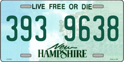 NH license plate 3939638