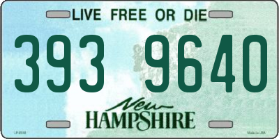 NH license plate 3939640