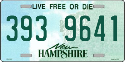 NH license plate 3939641