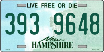 NH license plate 3939648
