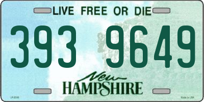 NH license plate 3939649