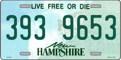 NH license plate 3939653