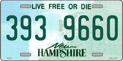 NH license plate 3939660