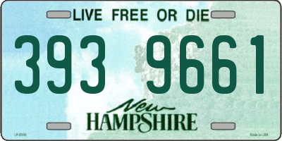 NH license plate 3939661