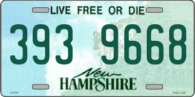 NH license plate 3939668