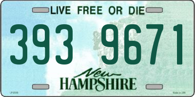 NH license plate 3939671