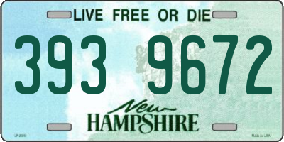 NH license plate 3939672
