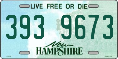 NH license plate 3939673