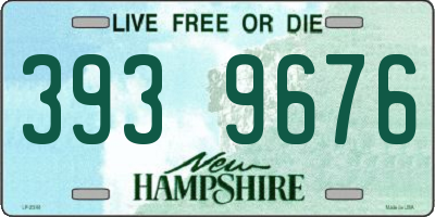 NH license plate 3939676