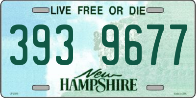 NH license plate 3939677