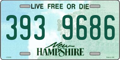 NH license plate 3939686