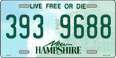 NH license plate 3939688