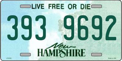 NH license plate 3939692