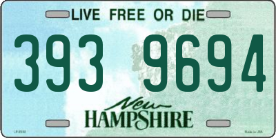 NH license plate 3939694