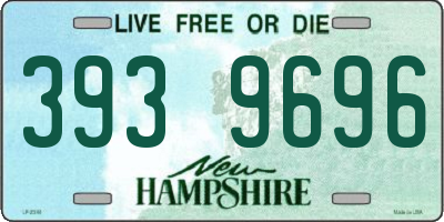 NH license plate 3939696