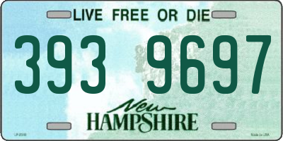NH license plate 3939697