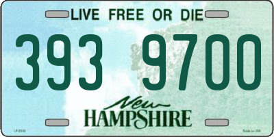 NH license plate 3939700