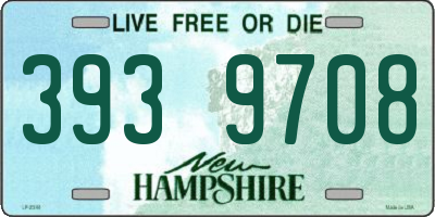 NH license plate 3939708