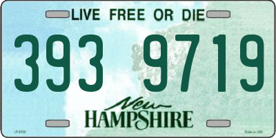 NH license plate 3939719