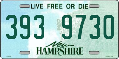 NH license plate 3939730