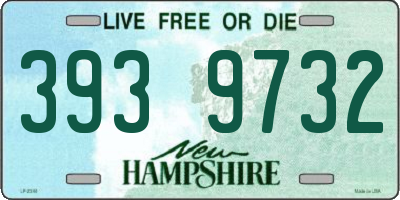NH license plate 3939732