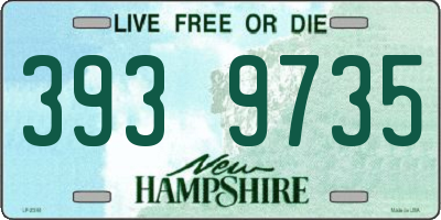 NH license plate 3939735