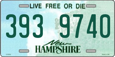 NH license plate 3939740