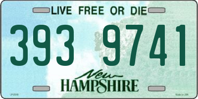 NH license plate 3939741