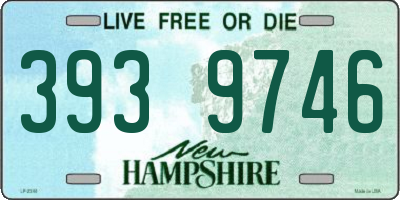 NH license plate 3939746
