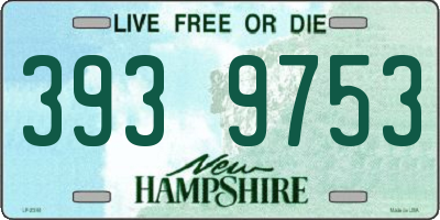 NH license plate 3939753