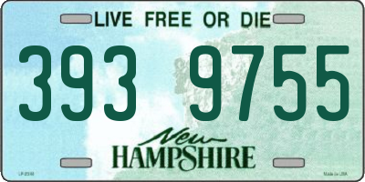 NH license plate 3939755
