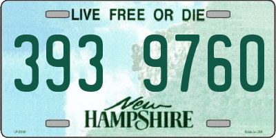 NH license plate 3939760