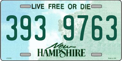 NH license plate 3939763
