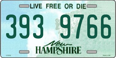 NH license plate 3939766