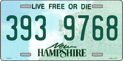 NH license plate 3939768