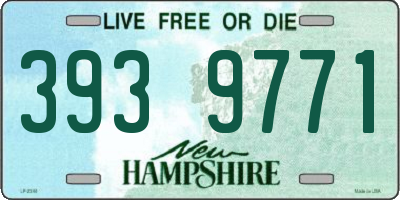 NH license plate 3939771