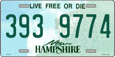 NH license plate 3939774