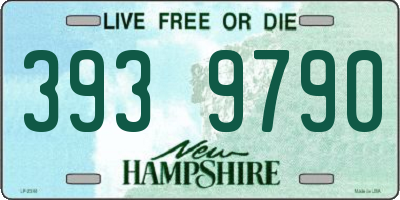 NH license plate 3939790